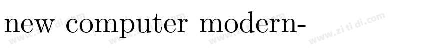 new computer modern字体转换